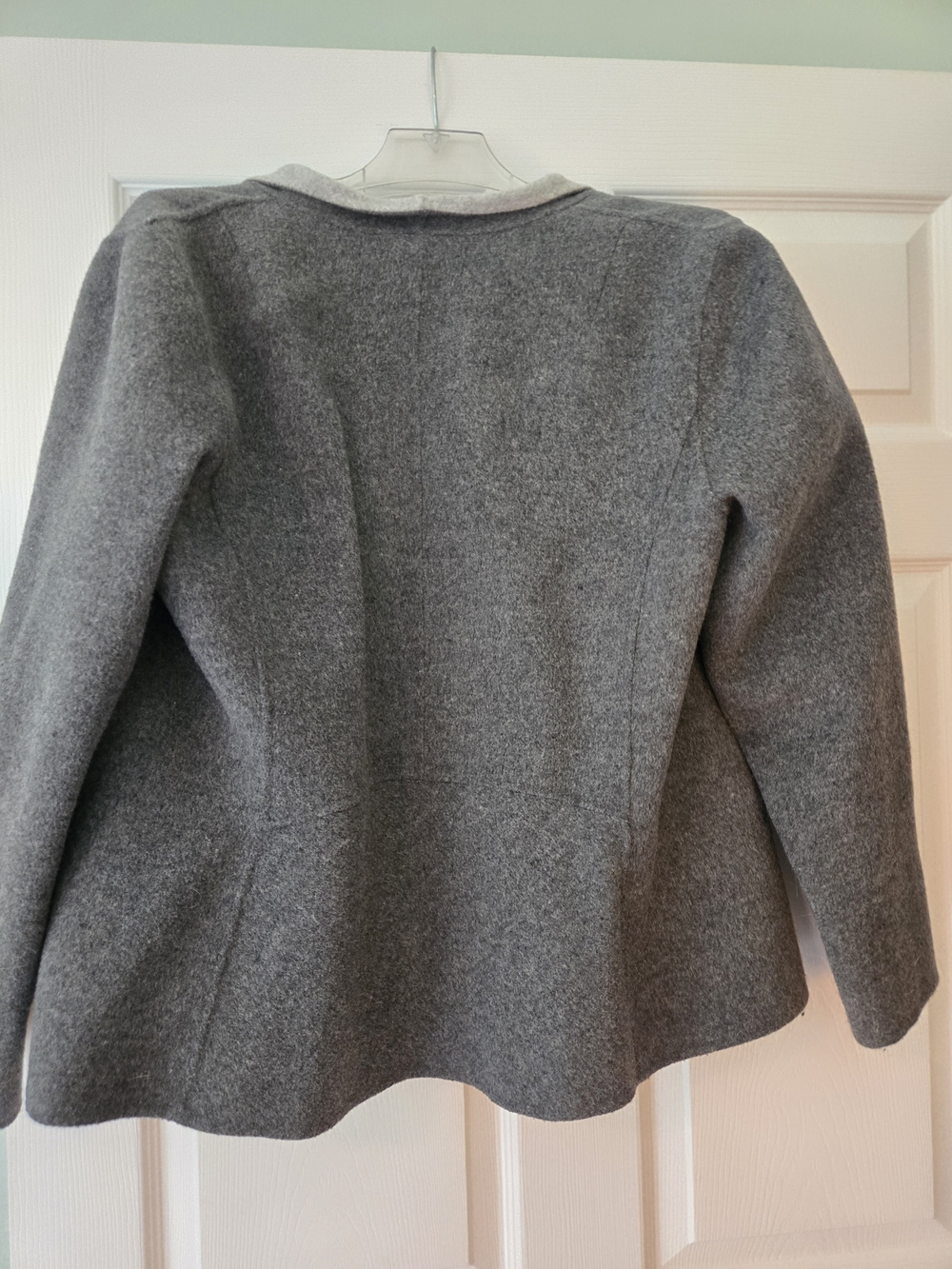 Talbots Women's Reversible Grey Wool Blend Jacket - Picture 2 of 3